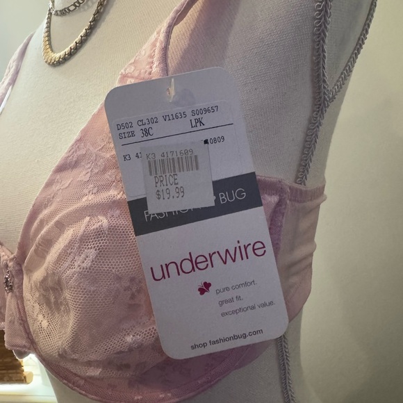 FASHION BUG PINK BRA - Picture 4 of 6
